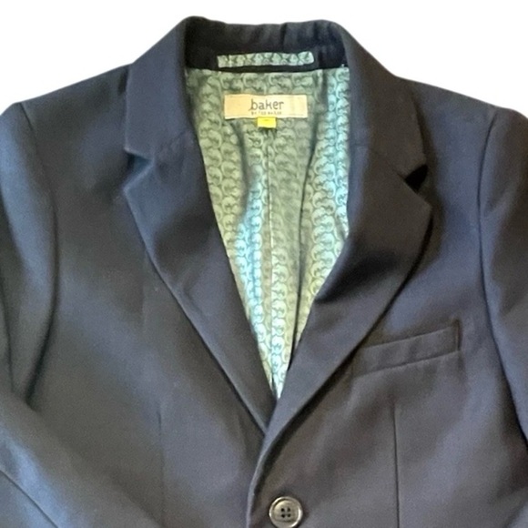 BAKER by Ted Baker Jacket BLAZER Boys size 9 Navy/Black - Picture 1 of 6